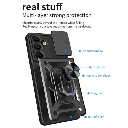  Techsuit - CamShield Sorozat - Samsung Galaxy A16 4G / A16 5G - Feket-5949419229396 2 kép