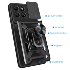  Techsuit - CamShield Sorozat - Honor X6b - Fekete tok-5949419229228 2 kép