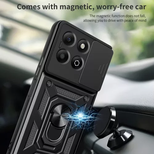  Techsuit - CamShield Sorozat - Honor X6b - Fekete tok-5949419229228 5 kép