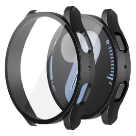   Samsung Galaxy Watch7 (44mm) Fekete Techsuit Defense360 Pro + Képernyővédő tok