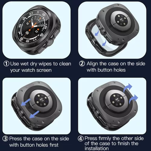  Techsuit - Defense360 Pro + Képernyővédő - Samsung Galaxy Watch U-5949419230958 5 kép