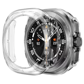    Techsuit - Defense360 Pro + Kijelzővédő - Samsung Galaxy Watch Ultra 2024/2025 (47mm) - Átlátszó tok