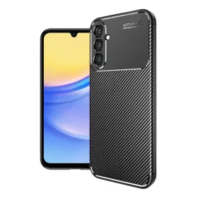    Samsung Galaxy A16 4G / A16 5G Fekete Techsuit CarbonFiber tok