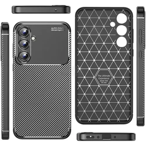  Samsung Galaxy A16 4G / A16 5G Fekete Techsuit CarbonFiber tok-5949419232082 3 kép