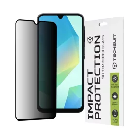    Techsuit - 111D Adatvédelem Teljes Ragasztás - Samsung Galaxy A16 4G / A16 5G - Fekete üvegfólia