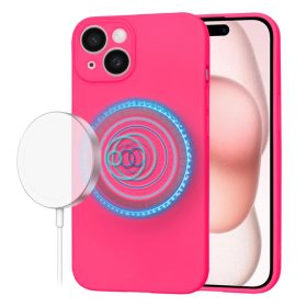  Techsuit - SoftFlex MagSafe - iPhone 15 - Rózsaszín tok
