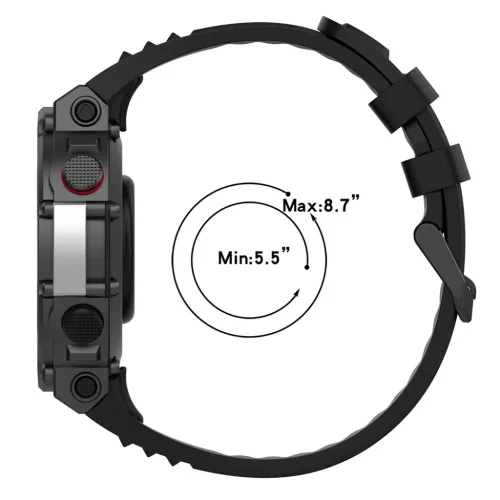 Amazfit T-Rex 2 / 2 óraszíj - Techsuit (W067) - Óceánkék / Tenger-5949419244153 4 kép