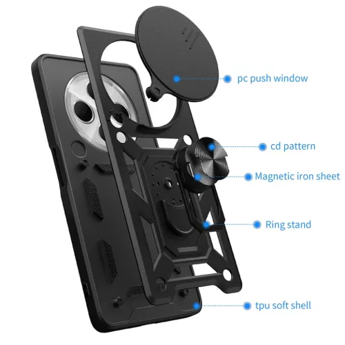 Techsuit - CamShield sorozat - Xiaomi Redmi 14C / Poco C75 - Zöld tok-5949419245051 2 kép