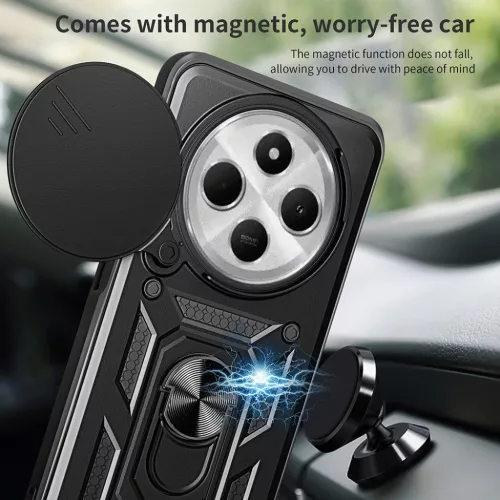 Techsuit - CamShield sorozat - Xiaomi Redmi 14C / Poco C75 - Zöld tok-5949419245051 5 kép