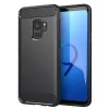  Techsuit - Szénszilikon - Samsung Galaxy S9 - Fekete tok