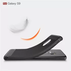  Techsuit - Szénszilikon - Samsung Galaxy S9 - Fekete tok-5949419062436 2 kép