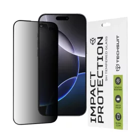    Techsuit - 111D Privacy Teljes Ragadás - iPhone 16 Pro Max - Fekete üvegfólia