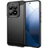 Xiaomi 14T Fekete Techsuit szénszálas szilikon tok