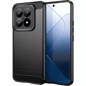  Xiaomi 14T Fekete Techsuit szénszálas szilikon tok
