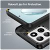  Techsuit - Szénszálas Szilikon - Xiaomi 14T - Fekete tok-5949419249172 4 kép
