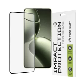    Techsuit - 111D Teljes Borítású / Teljes Ragasztású Üveg - Xiaomi 14T / 14T Pro - Fekete üvegfólia
