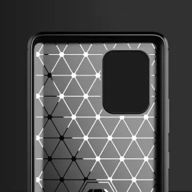  Techsuit - Karbonszilikon - Samsung Galaxy S10 Lite - Fekete tok-5949419062382 2 kép