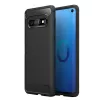  Techsuit - Szénszilikon - Samsung Galaxy S10 - Fekete tok