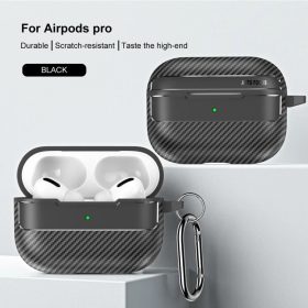  Techsuit - KarbonSzálas - Apple AirPods Pro 1 / 2 - Fekete tok-5949419250598 2 kép