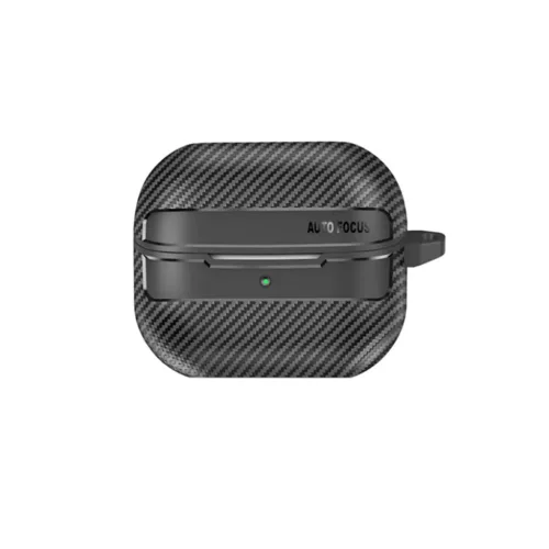  Techsuit - Karbonszálas - Samsung Galaxy Buds 3 / 3 Pro-hoz - Fekete-5949419250581 4 kép