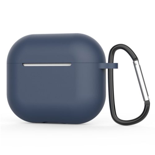  Techsuit - Szilikon Tok - AirPods 4-hez, Sima Ultravékony Anyag - Sötétkék tok