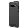  Techsuit - Szénszilikon - Samsung Galaxy S10 - Fekete tok-5949419062375 3 kép