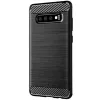  Techsuit - Szénszilikon - Samsung Galaxy S10 - Fekete tok-5949419062375 4 kép