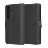  Techsuit - Bőr Tok - Samsung Galaxy S25 - Fekete tok-5949419255555 1 kép