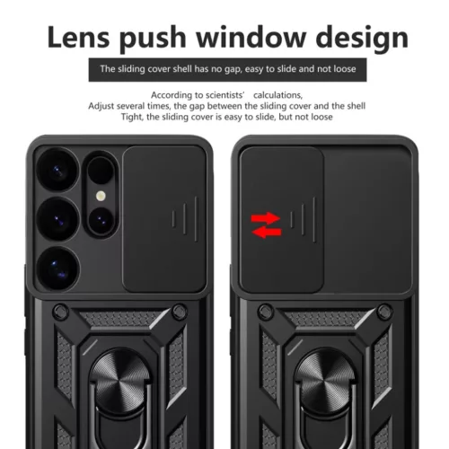 Techsuit - CamShield Sorozat - Samsung Galaxy S25 Ultra - Fekete tok-5949419255111 3 kép