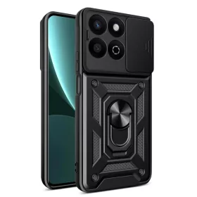  Honor 200 Smart / X7c Fekete Techsuit CamShield sorozat tok