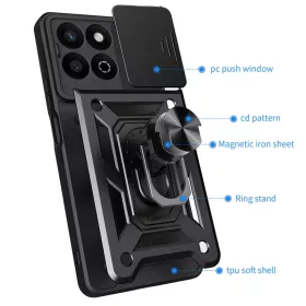 Techsuit - CamShield sorozat - Honor 200 Smart / X7c - Fekete tok-5949419255821 2 kép