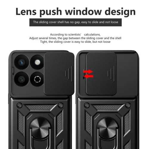 Techsuit - CamShield Sorozat - Honor 200 Smart / X7c - Rózsa Arany to-5949419255814 3 kép
