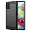  Samsung Galaxy A71 4G Fekete Techsuit Carbon szilikon tok-5949419062283 1 kép