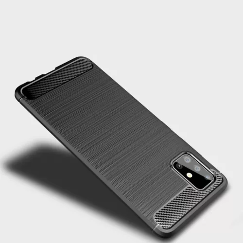  Samsung Galaxy A71 4G Fekete Techsuit Carbon szilikon tok-5949419062283 3 kép