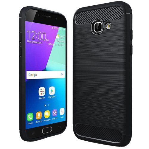  Techsuit - Szénszálas Szilikon - Samsung Galaxy A5 2017 A520 - Feke-5949419062238 8 kép