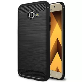  Techsuit - Szénszálas Szilikon - Samsung Galaxy A5 2017 A520 - Feke-5949419062238 2 kép