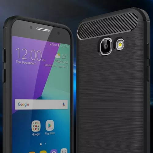 Techsuit - Szénszálas Szilikon - Samsung Galaxy A5 2017 A520 - Feke-5949419062238 3 kép