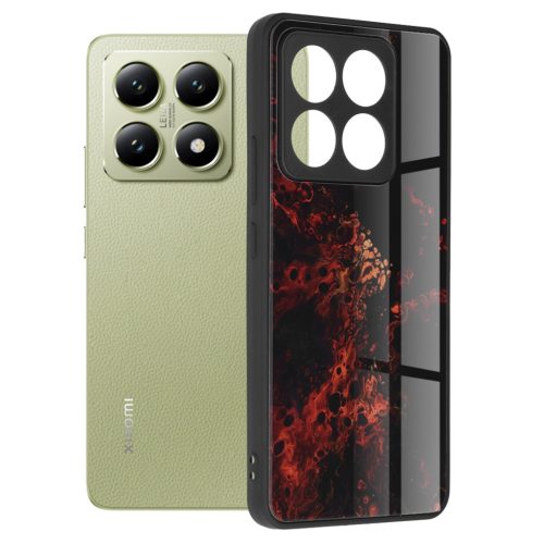  Techsuit - Glaze sorozat - Xiaomi 14T - Vörös Köd tok