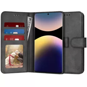    Xiaomi Redmi Note 14 Pro 5G / Poco X7 fekete Techsuit napló könyvtok