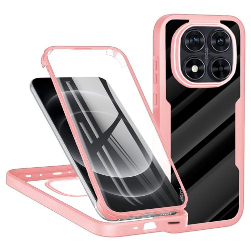  Techsuit - ColorVerse 360 Sorozat + Képernyővédő - Xiaomi Redmi Note 14 Pro 5G / Note 14 Pro+ 5G / Poco X7 - Rózsaszín tok