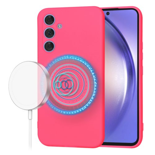 Techsuit - SoftFlex MagSafe - Samsung Galaxy A54 - Élénk rózsaszín tok