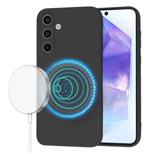  Techsuit - SoftFlex MagSafe - Samsung Galaxy A55 5G - Fekete tok-5949419261235 1 kép