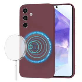    Techsuit - SoftFlex MagSafe - Samsung Galaxy A55 5G - Szilvapiros tok