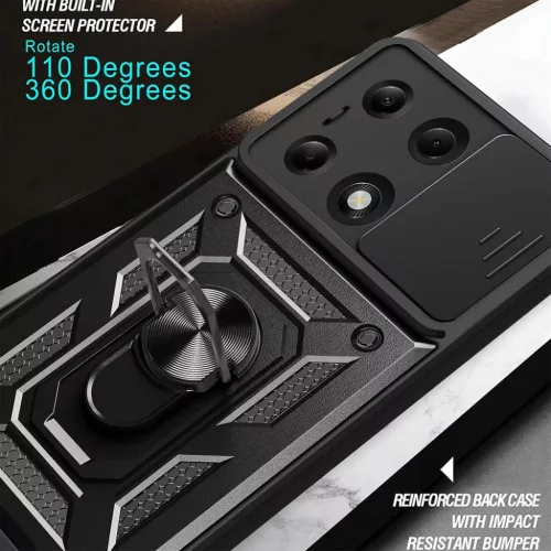 Techsuit - CamShield sorozat - Samsung Galaxy A36 5G - Fekete tok-5949419262096 3 kép