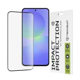   Techsuit - 111D Teljes Borítású / Teljes Ragasztású Üveg - Samsung Galaxy A36 5G - Fekete