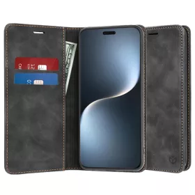  Honor Magic7 Pro fekete Techsuit Comfy Cover fliptok