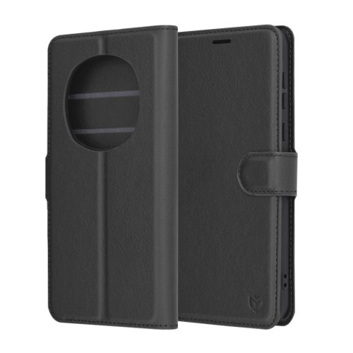 Honor Magic7 Pro Techsuit Leather Folio bőr fliptok fekete-5949419263017 1 kép