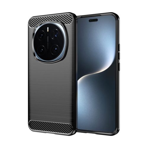 Techsuit Carbon Szilikon tok Honor Magic7 Pro fekete-5949419262959 1 kép