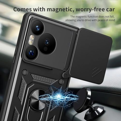 Techsuit - CamShield Sorozat - Xiaomi Redmi Note 14 5G - Fekete tok-5949419264595 4 kép