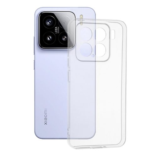  Techsuit - Átlátszó Szilikon - Xiaomi 15 - Átlátszó tok